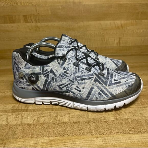 Reebok Z Pump Fusion V66709 Gray Black Running Shoes Low Top Women's Size 9.5 - Picture 1 of 9